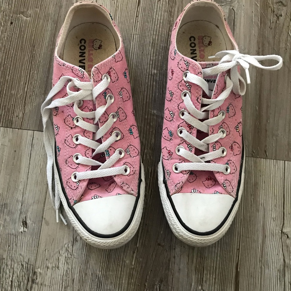 Converse Pink Hello Kitty Low Top Sneakers